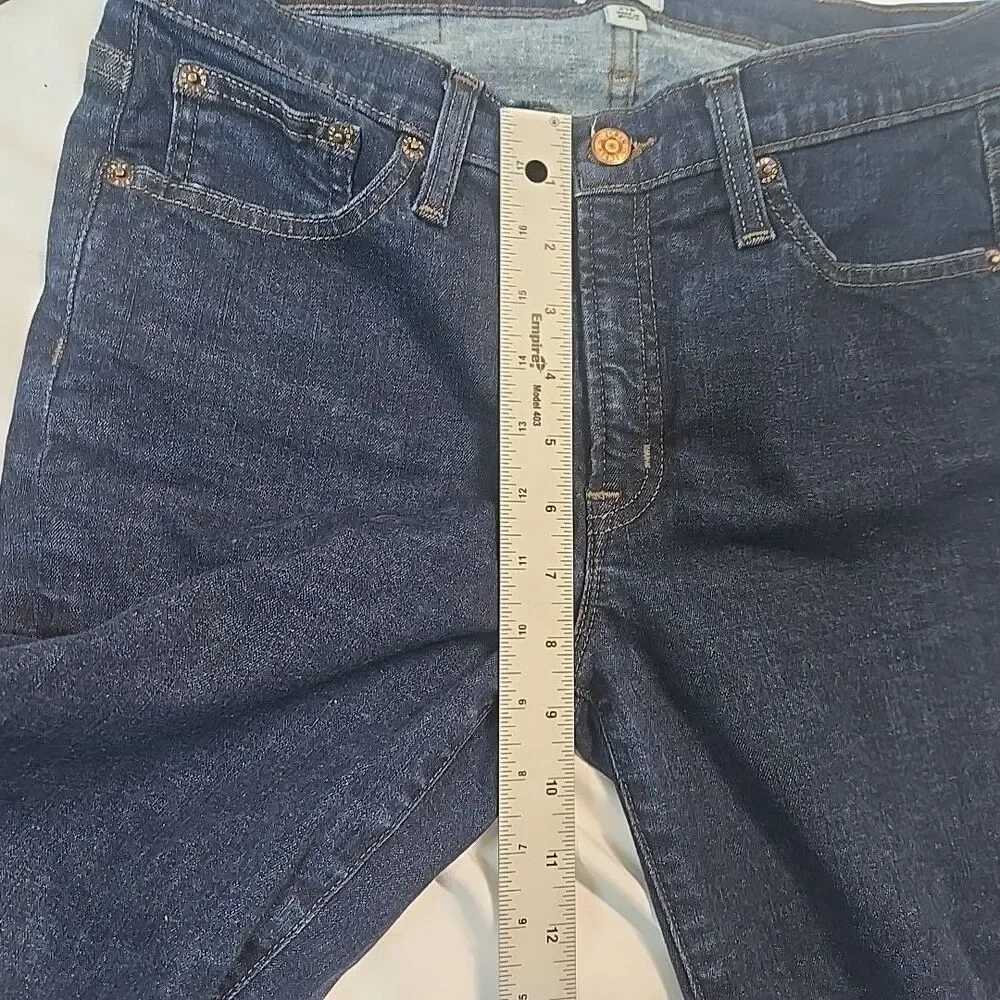 J.Crew Toothpick Jeans Women 29p Blue Skinny Stretchy Petite Hipster Minimalist